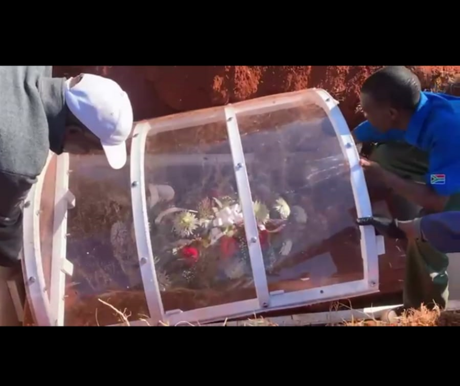 FredVault™ casket vault being installed at a South African cemetery