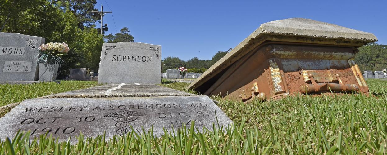Grave Theft Awareness in KwaZulu-Natal Damaged grave site in KwaZulu-Natal showing theft and vandalism